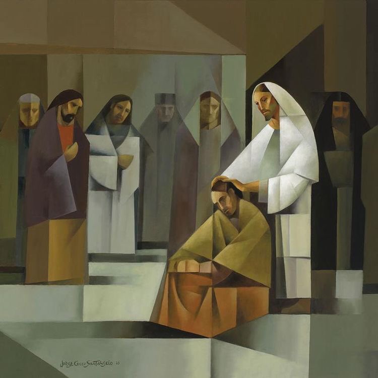 xe0_xeo's tweet photo. Depictions of Jesus Christ in ‘sacrocubism’ style by Argentinian painter Jorge Cocco Santángelo https://t.co/KOKKE10cFW