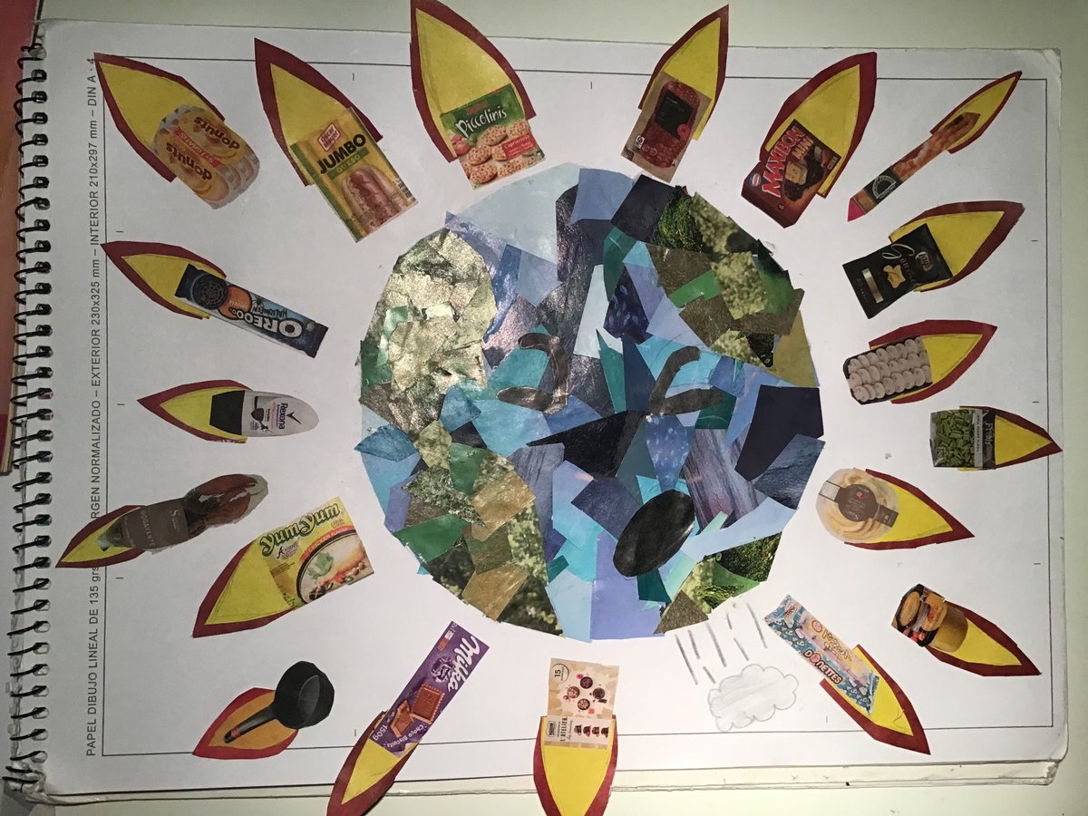 jaimemunne's tweet photo. Así de chulos han quedado los #collages que los alumnos de segundo de secundaria del @ColegioSalliver han realizado en la asignatura de #epvav https://t.co/RfxFerjk5G