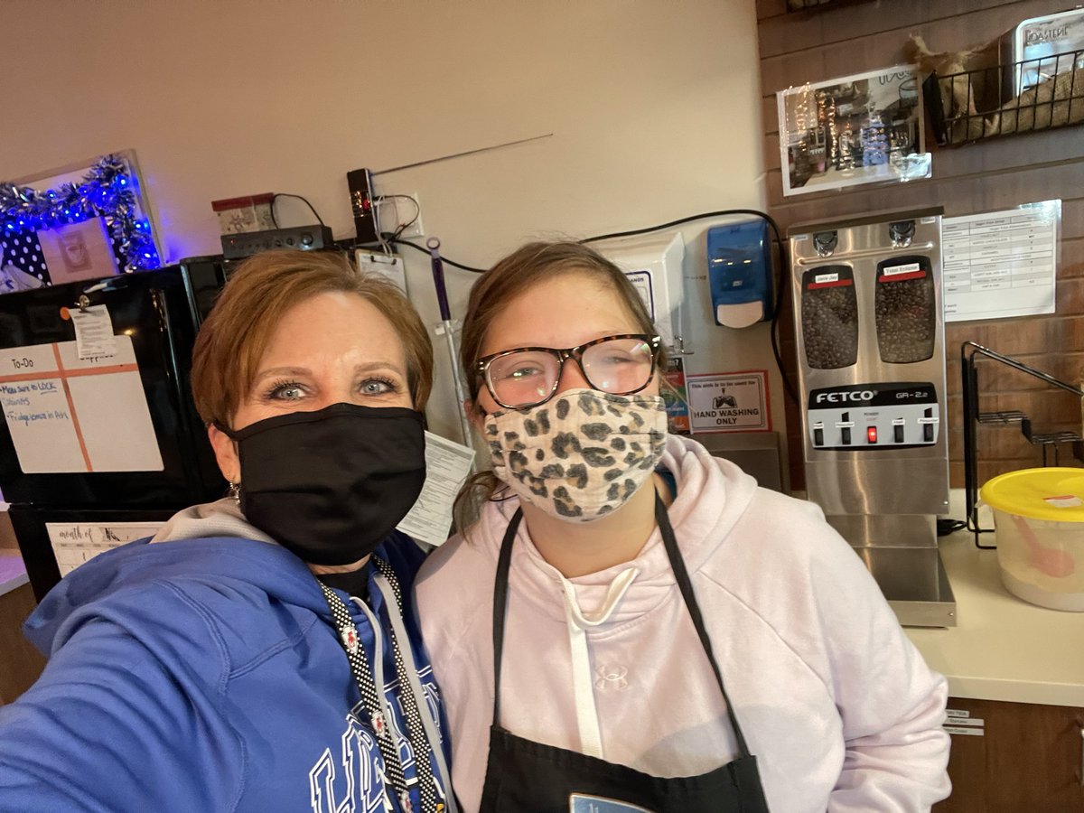 TraceyKracht's tweet photo. My favorite @TheNest_LHS barista Ava gifted and made me a delicious iced coffee!!!! Made my year! #lpsleads https://t.co/Rby0gi51E0