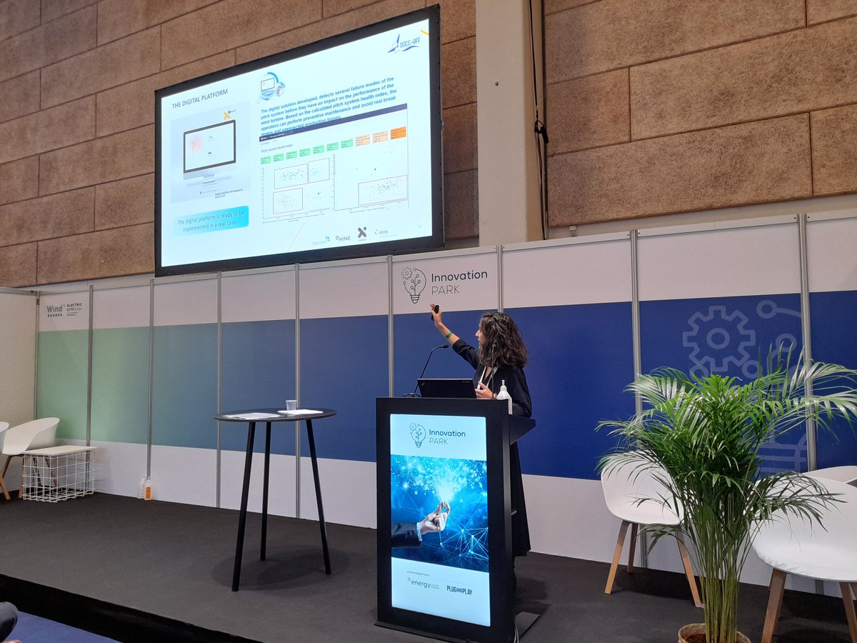 Doccoffproject's tweet image. 👋The @Doccoffproject is present at @WindEurope #ElectricCity2021 Copenhagen🇩🇰! Visit us either at C4-A9 in the #InnovationPark or in the @Cluster_Energia booth (C2-A24)👀🗣 to get to know more about the results of the project #digitalplatform #predictivemaintenance #pitchsystem
