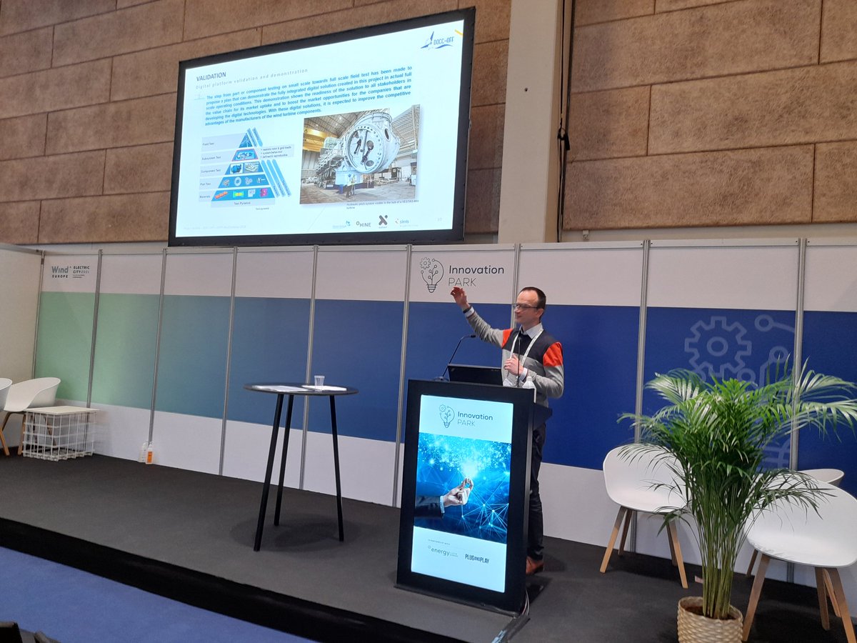Doccoffproject's tweet image. 👋The @Doccoffproject is present at @WindEurope #ElectricCity2021 Copenhagen🇩🇰! Visit us either at C4-A9 in the #InnovationPark or in the @Cluster_Energia booth (C2-A24)👀🗣 to get to know more about the results of the project #digitalplatform #predictivemaintenance #pitchsystem