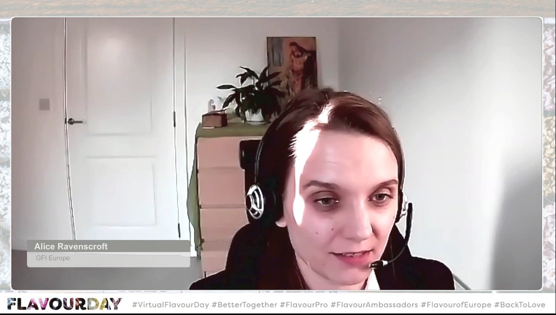EFFA_Flavour's tweet photo. Alice Ravenscroft of the @GoodFoodEurope explains how the increased use of #AlternativeProteins can contribute to creating balanced diets, conscious of the #sustainability aspects. #VirtualFlavourDay #EUGreenDeal #EUFarm2Fork #Taste #Future #Food #PlantBased #FlavourDays https://t.co/1haekyd9hM