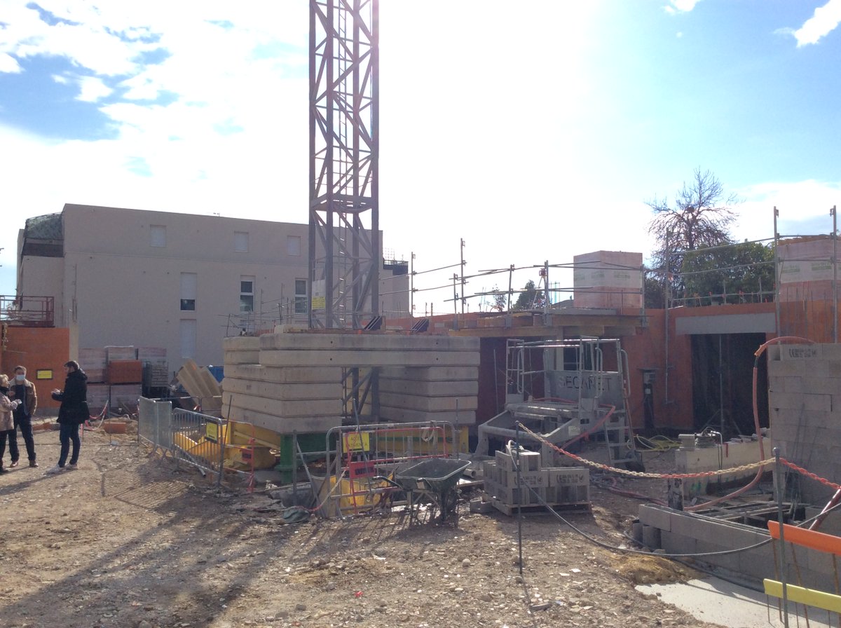 Pose de la première pierre de la résidence d’accueil "le Fil d'Ariane" : 22 logements collectifs locatifs sociaux dédiés aux personnes en situation de handicap psychique. Projet soutenu par l'Etat à hauteur de 314 600  euros Infos sur bit.ly/3r1KasQ