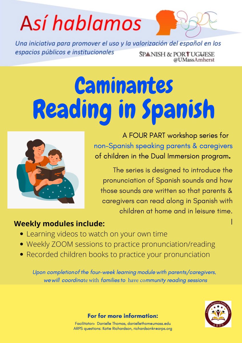 spanportumass's tweet photo. Over the last two months, we have been organizing programming with Amherst District Schools to make the language and culture of Spanish-speaking people in our local community more prevalent and accessible. (1/5) https://t.co/6fqhvH6z7r
