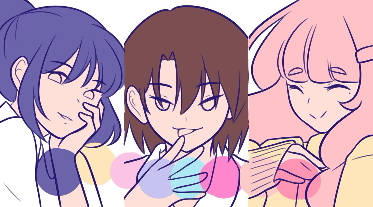 milkkylemon's tweet photo. found more concept art, spica was gonna be a brunette 🥲 https://t.co/2qKUOVAZGi