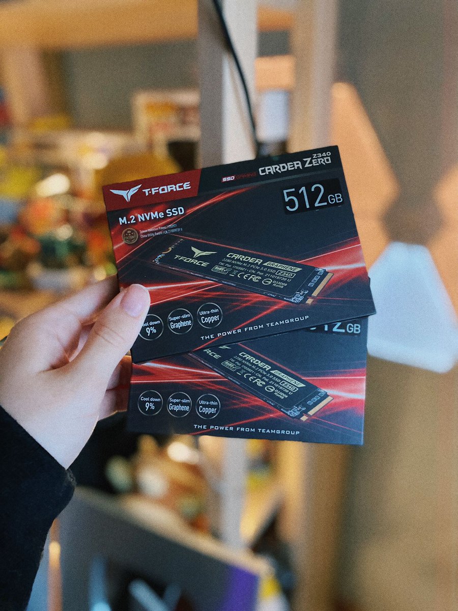 paracetamor's tweet photo. ⭐️SORTEO⭐️

Sorteo 2⃣ SSD M.2 NVMe Cardea Zero Z340 de 5120GB de @teamgroupinces

Para participar:

🔁RT a este tweet
✅Follow @teamgroupinces y @Ultima_Oficial 

2 ganadores.
Termina el 30/11. Válido para España ☺️ 
¡Suerte! ☘️ https://t.co/MZZ3NFVxNG
