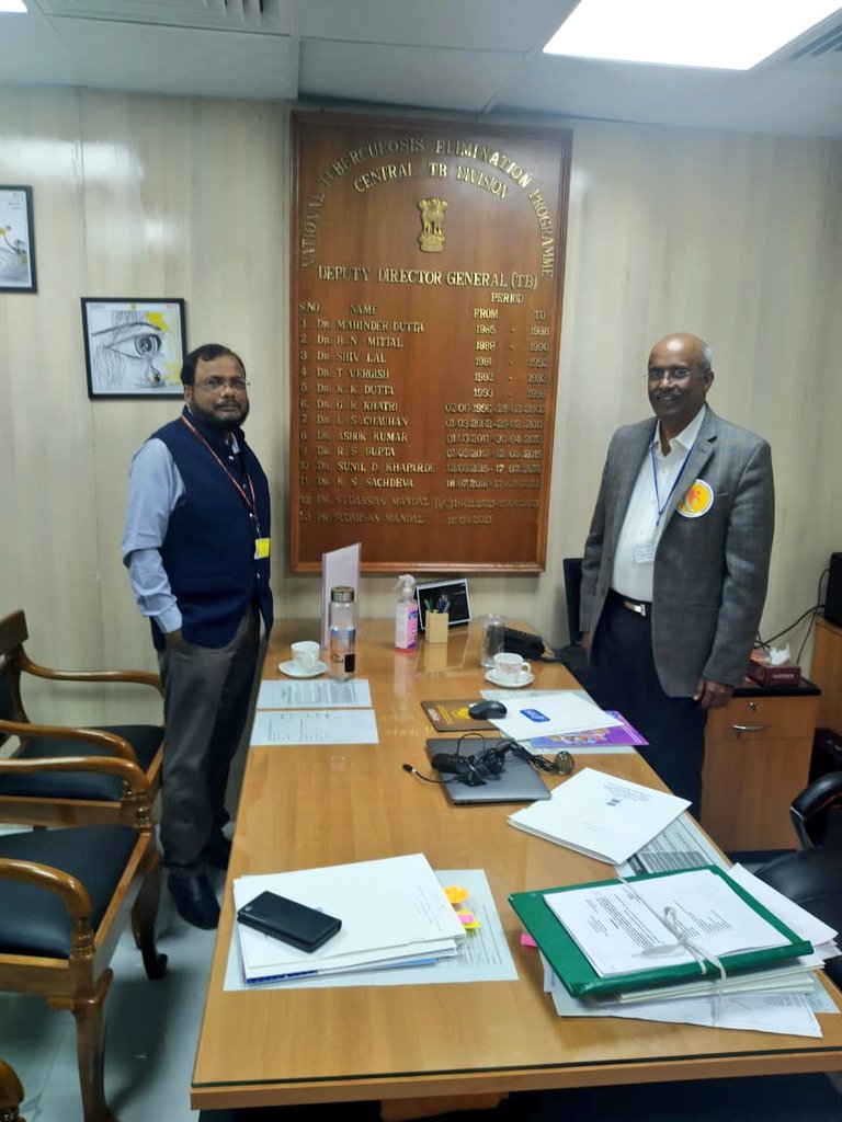 TbDivision's tweet photo. #NTEP thanks and acknowledges the contribution of Dr Sudarsan Mandal, outgoing DDG (TB).
#TBHaregaDeshJeetega 
@MoHFW_INDIA @mansukhmandviya @DrBharatippawar @PMOIndia @rashtrapatibhvn @NITIAayog https://t.co/TBU7gcJXis