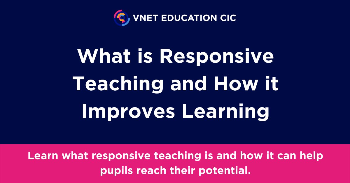 vnetcic's tweet image. Read our latest blog by @EmmaAdcock4 where she explores what #responsiveteaching is and how it can help pupils reach their full potential.

👉🏼Read here: bit.ly/3l2Zodk