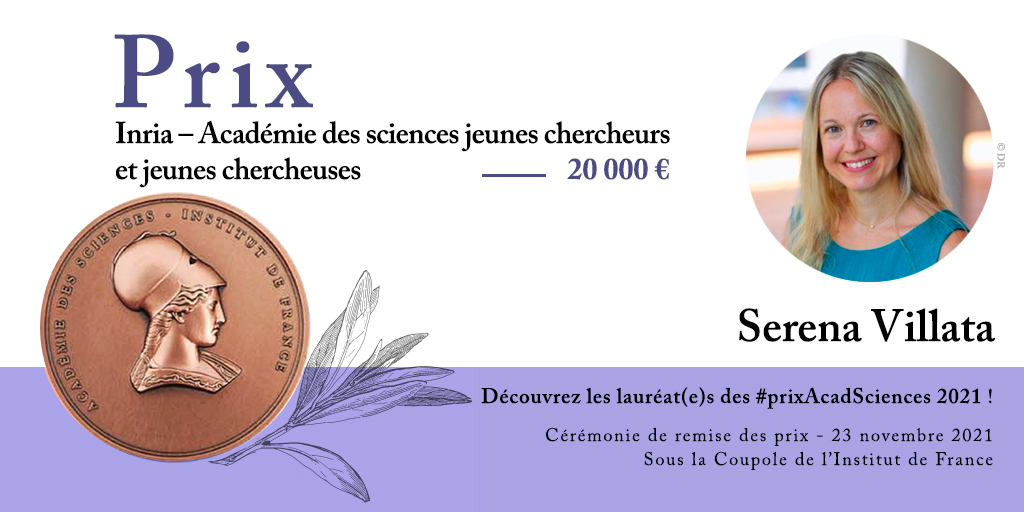 AcadSciences's tweet photo. 🔴En direct de la cérémonie de remise des #prixAcadSciences 2021 
🏅Serena VILLATA (@serena_villata), lauréate du Prix @Inria – Académie des sciences jeunes chercheurs et jeunes chercheuses 
ℹ️ https://t.co/4QaRdkl18x
👉https://t.co/z3FulEcosV https://t.co/jMncKRWpGd
