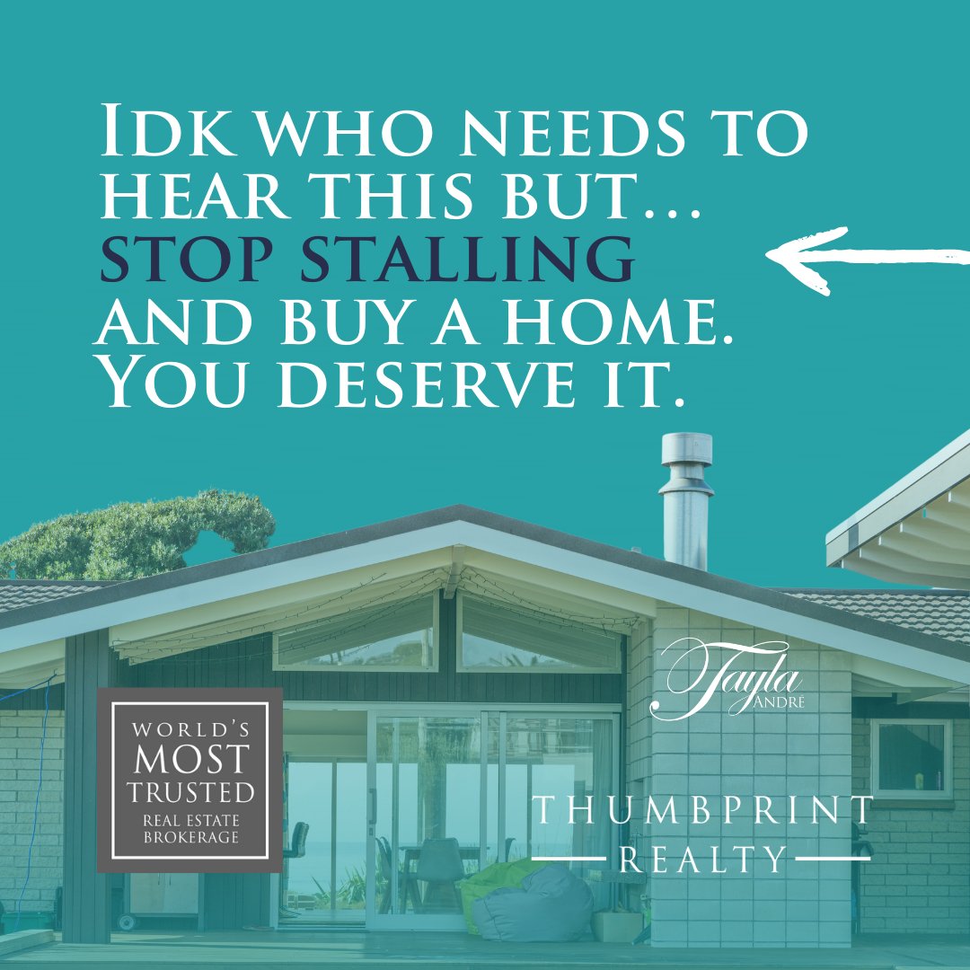 Bos_Real_Estate's tweet photo. In 66% of housing markets, buying is more affordable than renting.
I don't know who needs to hear this but. Period. Stop stalling! Buy a home because you deserve it.
#TaylaMadeRealEstateEasy #TaylaMade #TaylaAndre #BWIM #BWIRE #RealEstate https://t.co/eWzEIURDdw