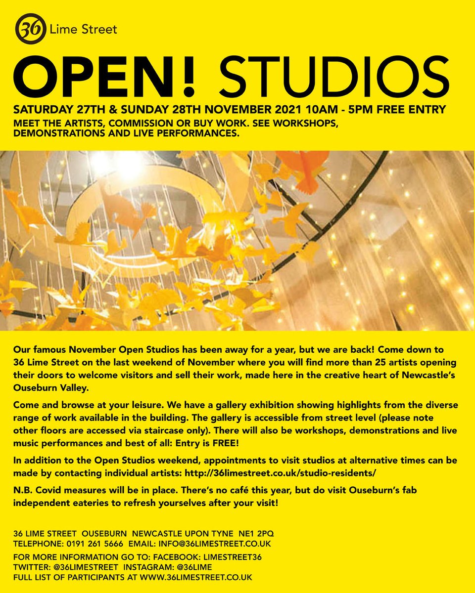 Holeeditions's tweet photo. @OuseburnOpen this weekend Sat &amp; Sun 10 am - 5 pm @36LimeStreet https://t.co/1cjPJAsLaV
