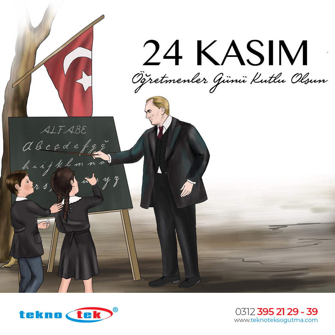 Başta, Başöğretmen Mustafa Kemal Atatürk olmak üzere tüm öğretmenlerimizin 24 Kasım öğretmenler günü kutlu olsun.

#24Kasım #ÖğretmenlerGünü