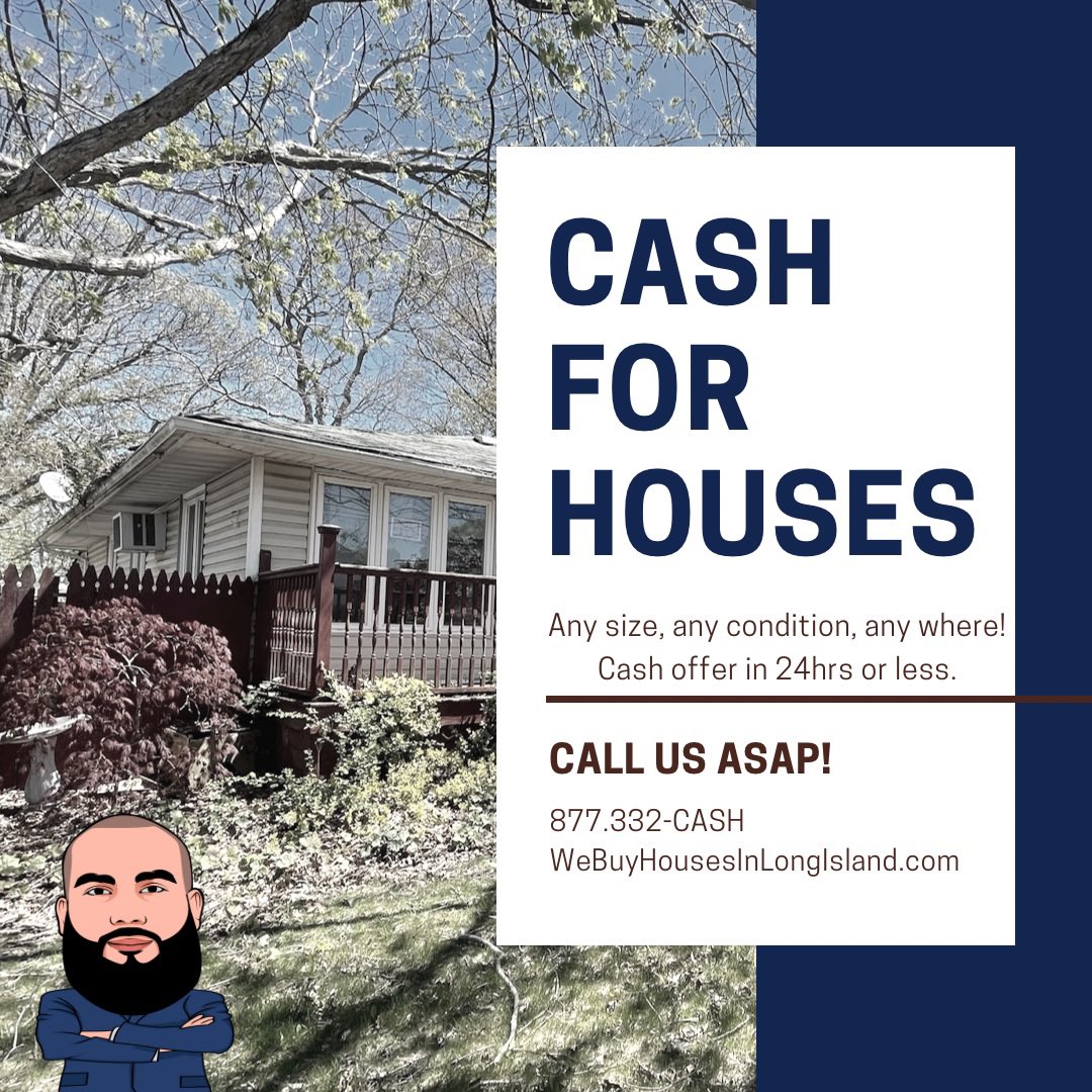 180HnP's tweet photo. LINK IN BIO!
โ
๐ฑ (877) 332-CASH
๐ฅ https://t.co/wA7m2mwMT3
๐ง info@180HomesAndProperties.com
โ
#RealEstateInvestor #FBmastery #FlipThisHouse #Like #ThanMerrill #FortuneBuilders #WeBuyHousesCash #Investor #LongIslandRealEstate #Follow #NYRealEstate #webuyhousesinlongisland https://t.co/BcoqtbkVqz