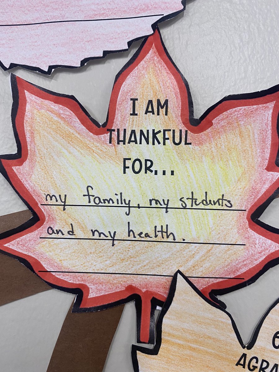 Middle school students, HS Spanish students, and staff members took some time yesterday to think about what they’re thankful for. It’s nice to slow down and think about all of things we have, big or small 🍁#GoodhueSchool