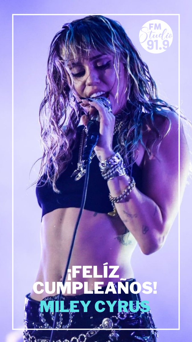 radiostudio341's tweet photo. 1992: Nace Miley Cyrus, cantante y actriz estadounidense que alcanzó gran popularidad con la serie Hannah Montana. Ganadora de más de 250 premios en su carrera!!

Escuchalo 👇
📲https://t.co/qWqfMojxvj

#StudioFM
#OnStudio #ModoUpStudio #WeekendStudio #QuienTeDice https://t.co/6FpUn2Llrr