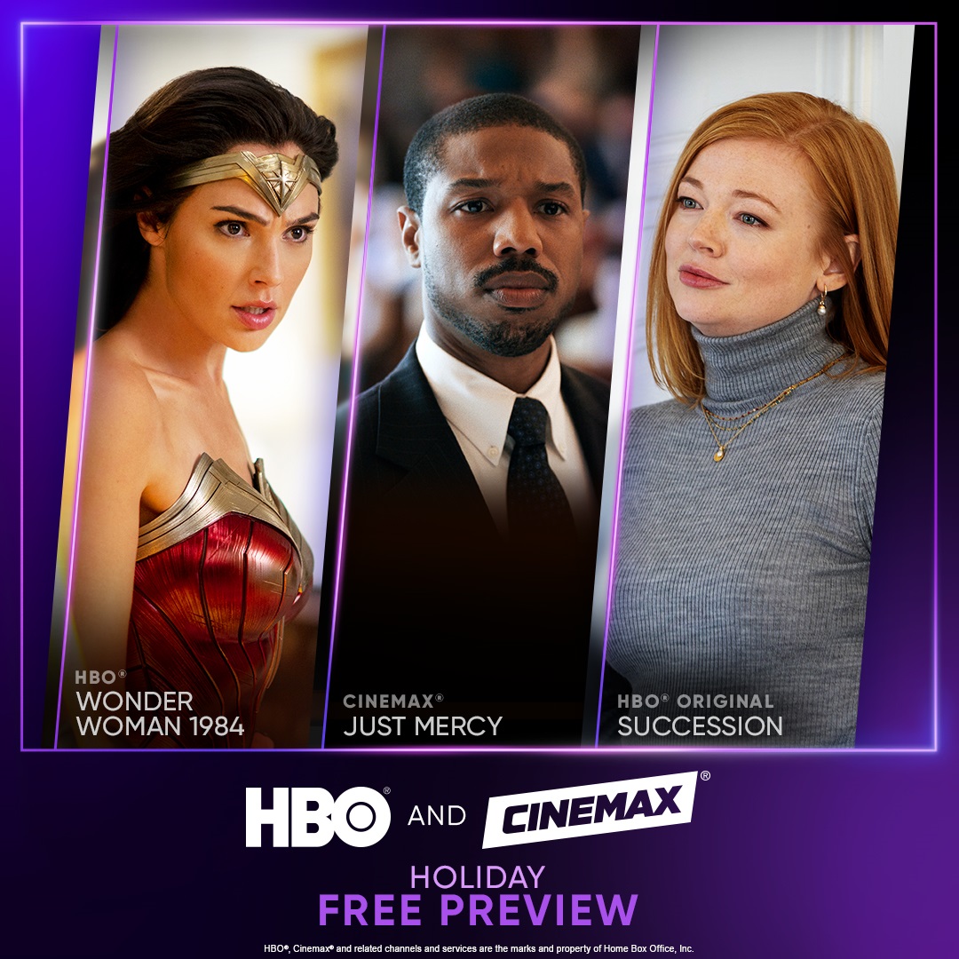 Enjoy @HBO and @Cinemax for FREE now until Monday, Nov. 29! Catch new episodes of Succession, Insecure, Curb Your Enthusiasm, Wonder Woman 1984, The Conjuring, and more on Fioptics channel 401 and 420 HD. https://t.co/9l5v99nuaG