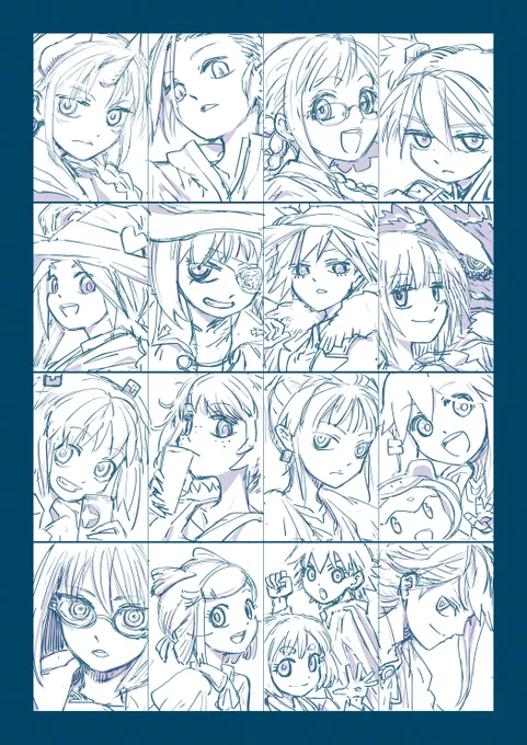 こういうの描いてる時がいちばん楽しいかもしれん
#創作 