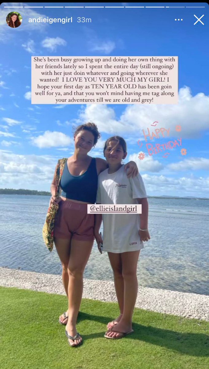 latest_chika's tweet photo. Happy Birthday, island girl Ellie 🥳

LOOK: Jake Ejercito reunited with his daughter Ellie in Siargao for her 10th birthday celebration.

Ellie's half-sister baby Lilo also got to spend time with her ate's dad side of the family 🥰

FULL STORY: https://t.co/WaZ7kgwCkS https://t.co/25Ifcs3GYz