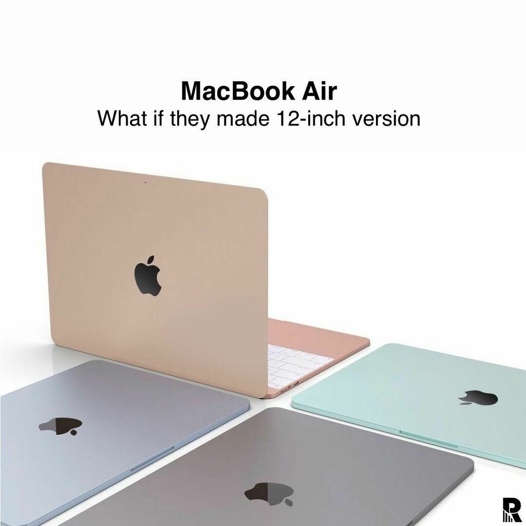 applereportnews's tweet photo. With the latest rumor about the upcoming MacBook Air coming in new colors, notch and much more. This new concept from @theapplestack shows what if Apple made a MacBook Air in a 12-inch version.⠀
⠀
Follow us @applereport_⠀
⠀
Concept Via @theapplestack… https://t.co/uJpxTmIQOC https://t.co/oEfQxlinZN