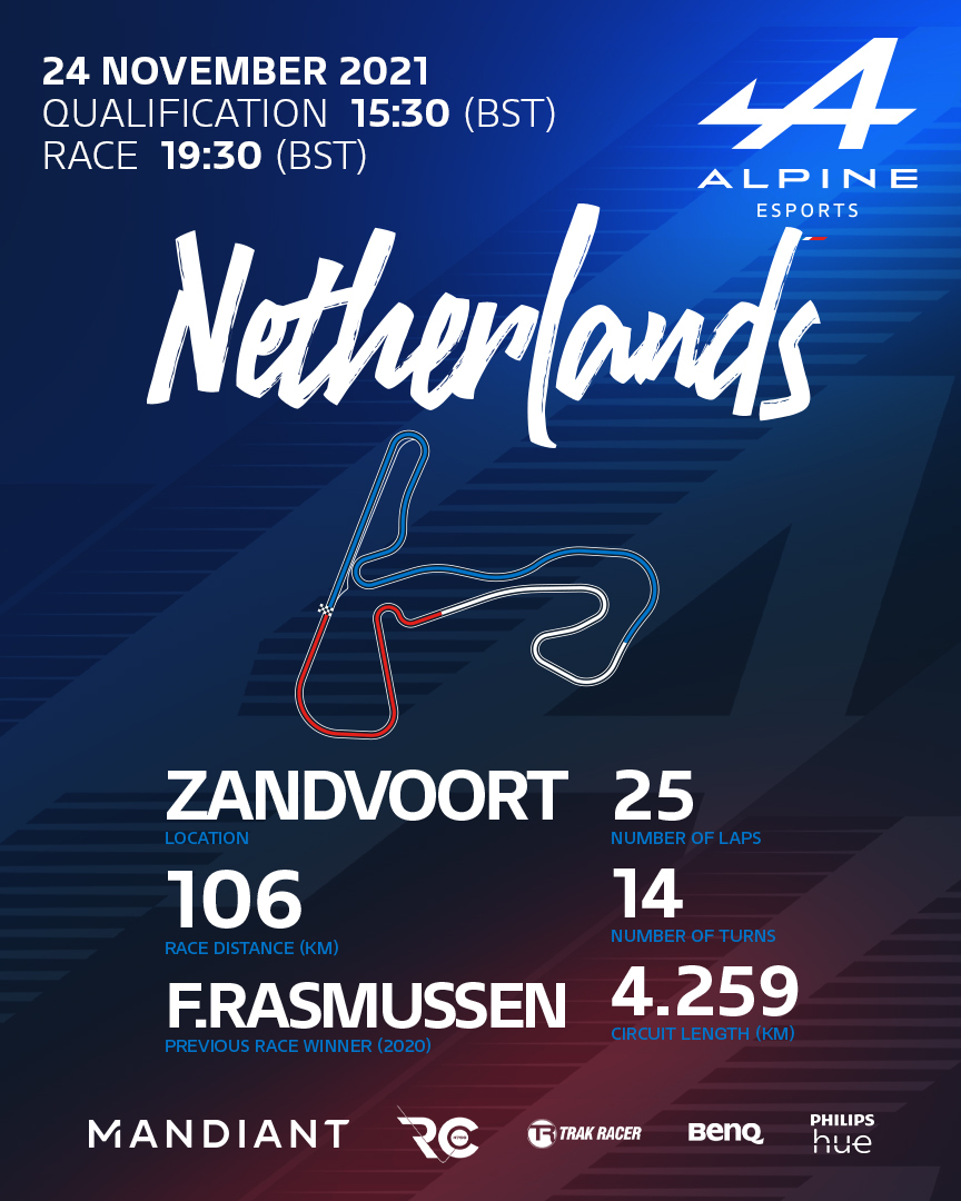 AlpineRacing's tweet image. 🏁 The #F1Esports Series are back tomorrow!
Support our #AlpineEsports team in: 

Round 7 🇵🇹 Portimao 
Round 8 🇳🇱 Zandvoort 
Round 9 🇺🇸 USA 

More info 👇

 @NicolasLonguet @FDonoso99 @patriksipos_
@RaceClutch @AlpineF1Team