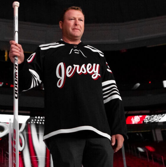 scottchurchson's tweet photo. The new New Jersey Devils "Jersey" jersey.

Hate isn't a strong enough word. Sorry Marty. 
#devilsjersey #newjerseydevils https://t.co/0qVziuShC0