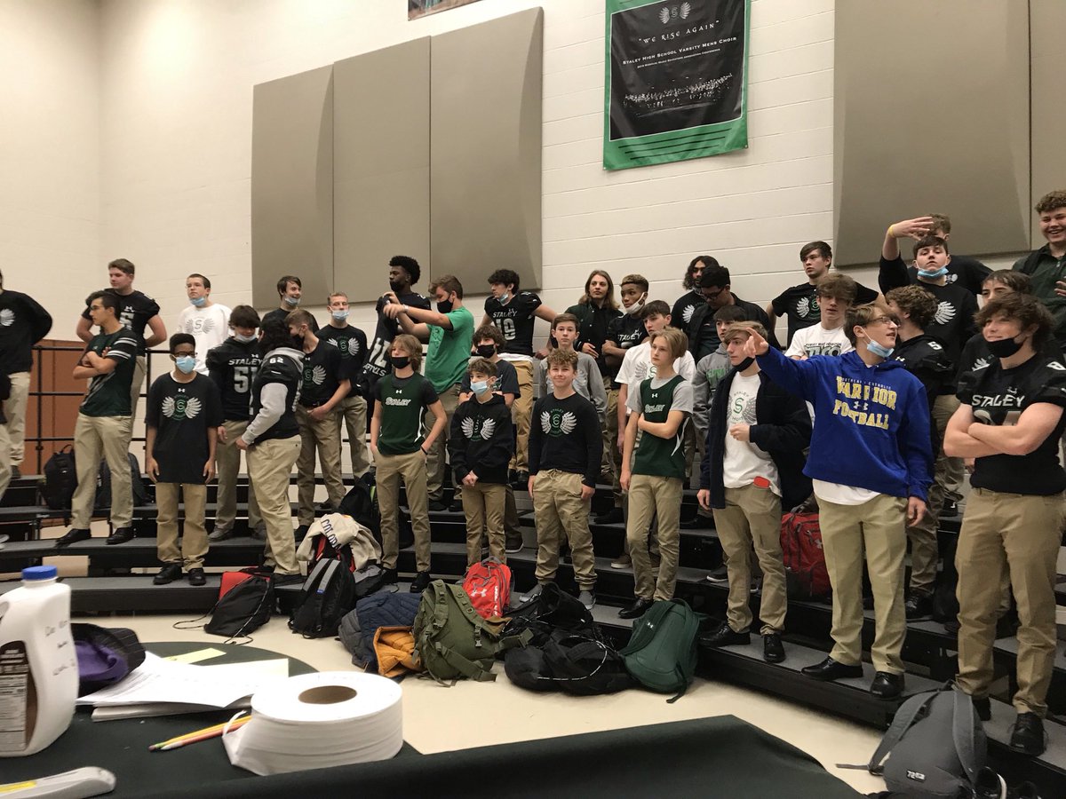 Chipotle Tour! These guys will all perform for all SHS feeder schools today! <a href="/SHSFalcons/">Staley High School</a>  <a href="/Singing_Falcon/">Singing Falcon</a> <a href="/StaleyBandFam/">Staley HS Band</a> <a href="/NKCInstMus/">NKC Instrumental Music</a> <a href="/NKCVocalMusic/">NKC Vocal Music</a> <a href="/StaleyPrincipal/">Dr. Larry Smith</a> <a href="/kkooi42/">Kevin Kooi</a> <a href="/Future_Falcon/">Future Falcons</a>