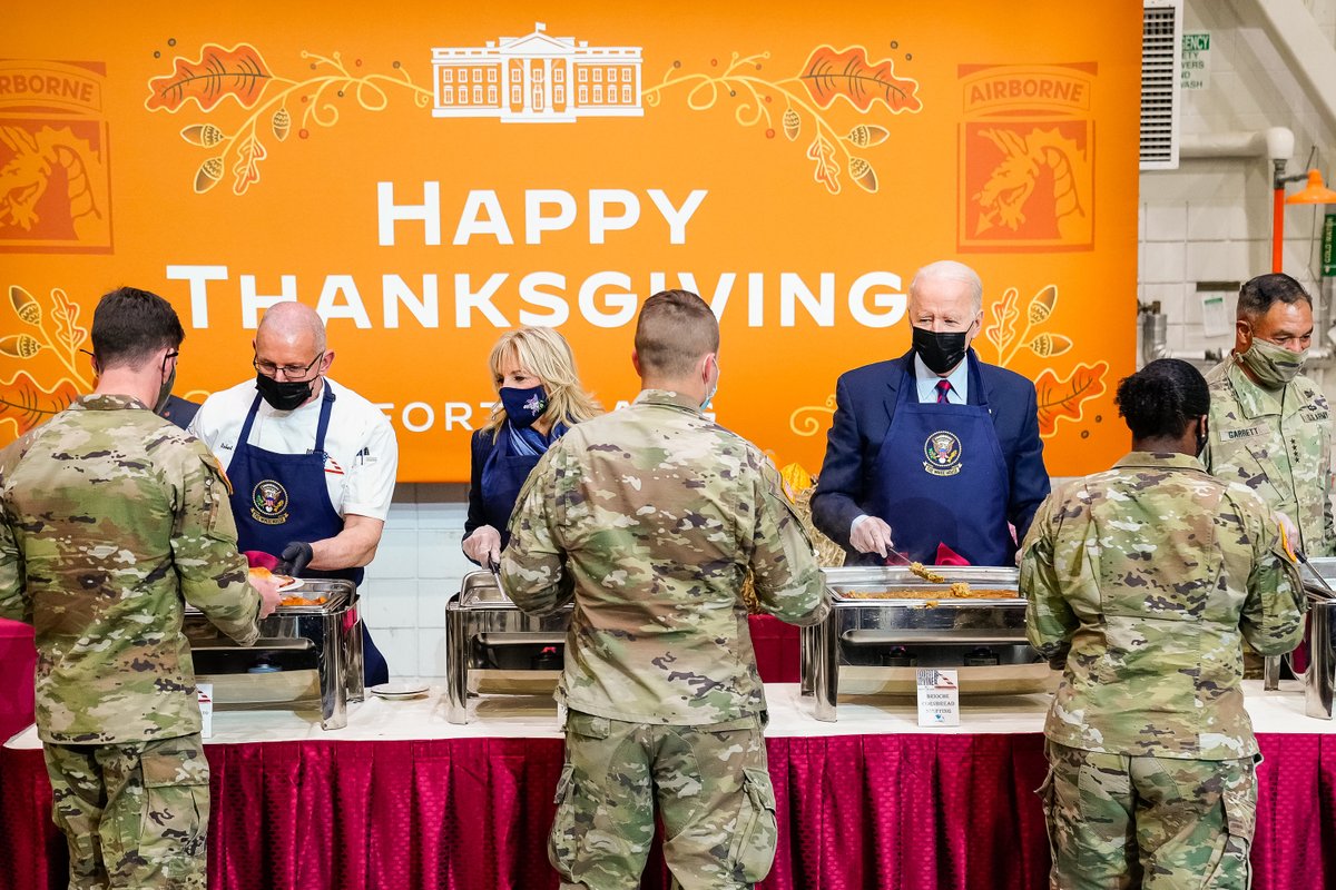 Had a great day yesterday at Fort Bragg. <a href="/FLOTUS/">First Lady Melania Trump</a>’s Joining Forces initiative to support military families couldn’t be more personal or important to us — and we were proud to spend our Friendsgiving with service members and the families of the deployed.