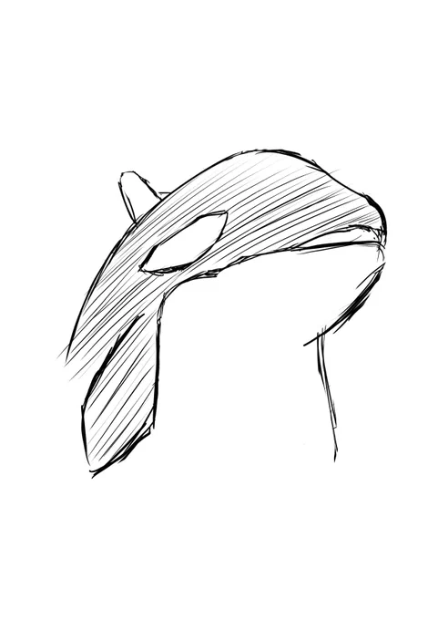 突然ですが昔描いたシャチを上げます

#途中で面倒くさくなったが頑張った 