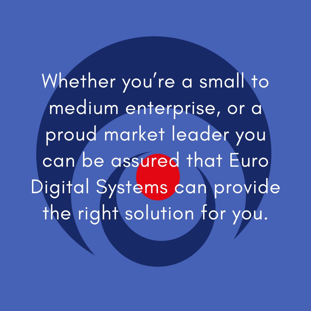 One size sometimes doesn't always fit all. At Euro Digital we're happy to adapt to your business style/structure.
Find your perfect solution on our website. bit.ly/3r2zc6h
#EuroDigitalSystems #Printing #Solutions