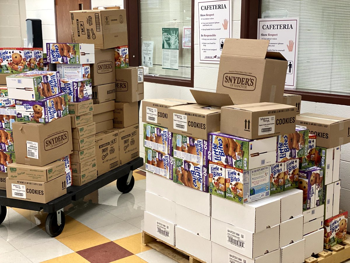 Grateful for community partners and families who put service above self.  Thank you ShopRite and our CFES families for connecting us to resources to send to our sister school, Mitchell Elementary. Mitchell will be able to distribute these healthy snacks to the kids while learning