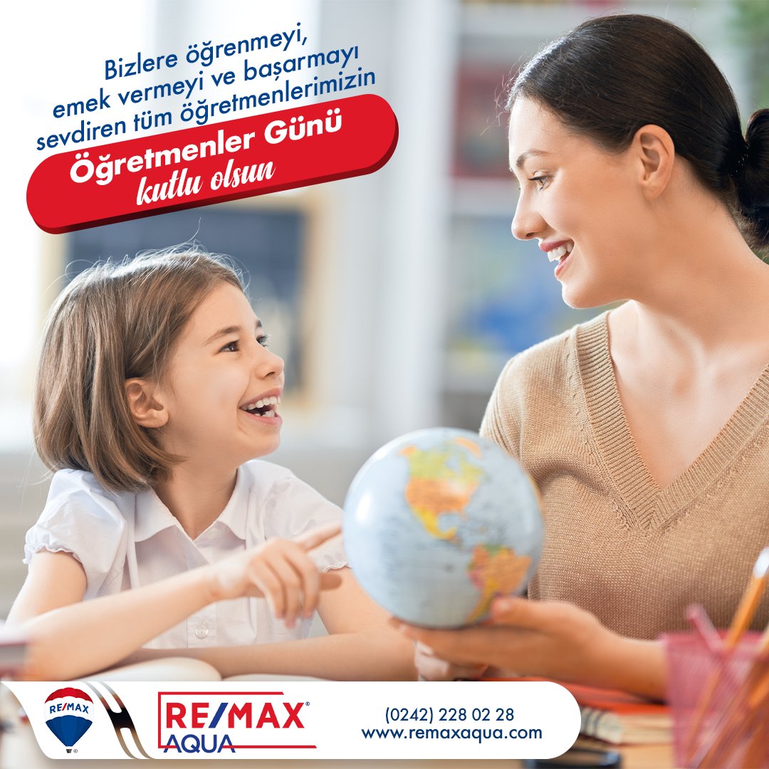 remaxaqua's tweet photo. Bizlere öğrenmeyi, emek vermeyi ve başarmayı sevdiren tüm öğretmenlerimizin Öğretmenler Günü Kutlu Olsun!

#24KasımÖğretmenlerGünü #remaxaqua #antalya #konyaaltı https://t.co/OrtmkHh0Qf