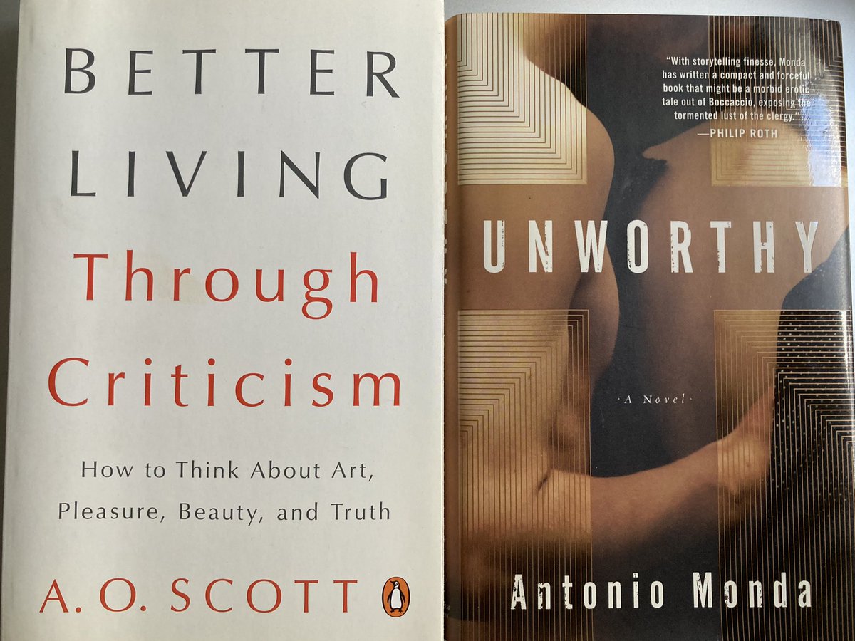 If you’re in New York City, don’t miss @LeConversazioni with @aoscott and Antonio Monda. Just recently bought their books.. so different but equally compelling. Would love to hear their conversation. Lucky New Yorkers!