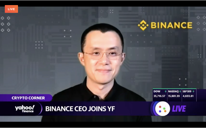 binance's tweet photo. .@cz_binance is live on @YahooFinance now!

Tune in➡️ https://t.co/kxaiiphT9i https://t.co/29kkDxV1if