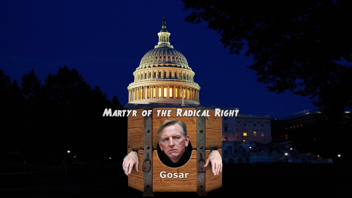 ScrutifyNET's tweet photo. Gosar has also been accused of encouraging protesters ahead of the violent riot that broke out at the Capitol that day.  #PaulGosar #VinceWade @VinceWadeNews https://t.co/lXd4FYlFwO https://t.co/RMw4C8iy1e