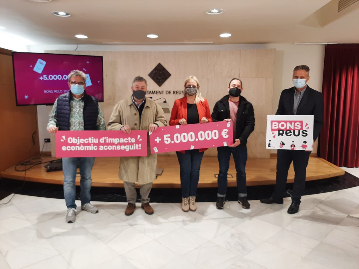ReusPromocio's tweet photo. L’èxit dels #BonsReus ha deixat un impacte econòmic a la ciutat de més de 5.000.000 d’euros!!
+ Informació: https://t.co/kgCMHnue5I https://t.co/SMcgcXzDt7