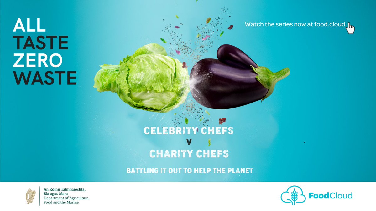 Stop_Food_Waste's tweet photo. We’re delighted to see the launch of @FoodCloud’s #AllTasteZeroWaste campaign today!
Celebrity Chefs and Charity Chefs are battling it out to help the planet and tackle food waste!
https://t.co/mEEu2tyeOc
#ATZW #FoodWaste #FoodCloud https://t.co/i6Qr2qaTkG