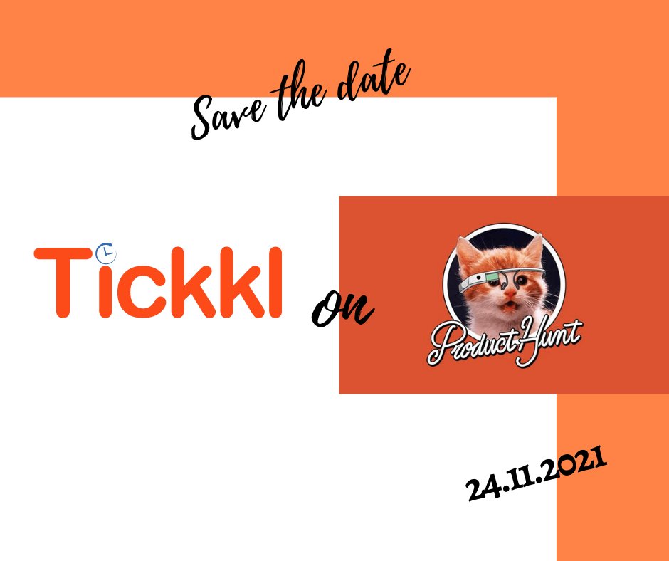 tickkl_software's tweet photo. Hey, we are so excited! 
Tickkl will soon be on Product Hunt!! Stay tuned for more updates 🎉.

#Tickkl #projectmanagement #timetracking #timemanagement #reporting #GDPRCompliant #dataexport #datereporting #teammanagement #HR #budgetcalculation #data #management #ProductHunt https://t.co/3HrDGOGwyN