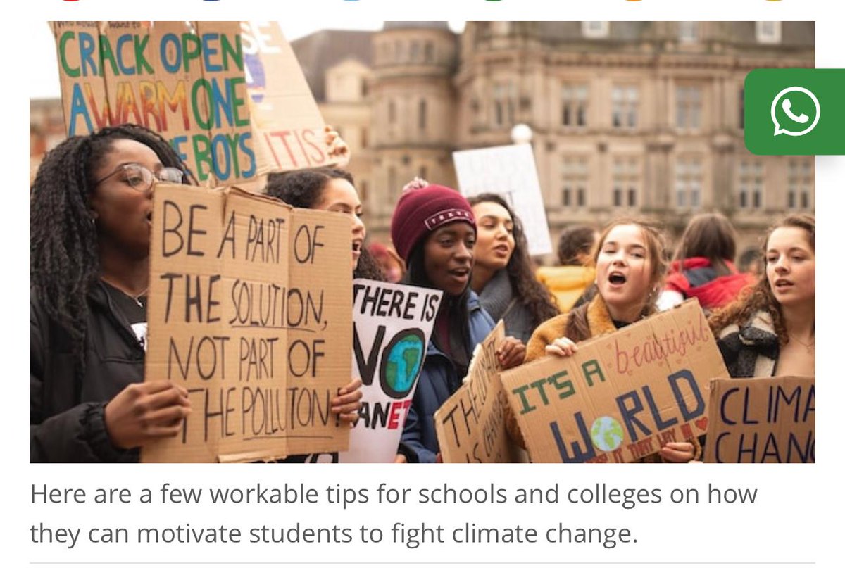 If only 16% of high school students were to receive #climatechange education, we could see a nearly 19 gigaton reduction of CO2 by 2050!

Workable climate action tips for schools, colleges from #1M1B founder Manav Subodh <a href="/ActivateImpact/">Manav Subodh</a>

bit.ly/3CMPgLP

#ClimateActionNow