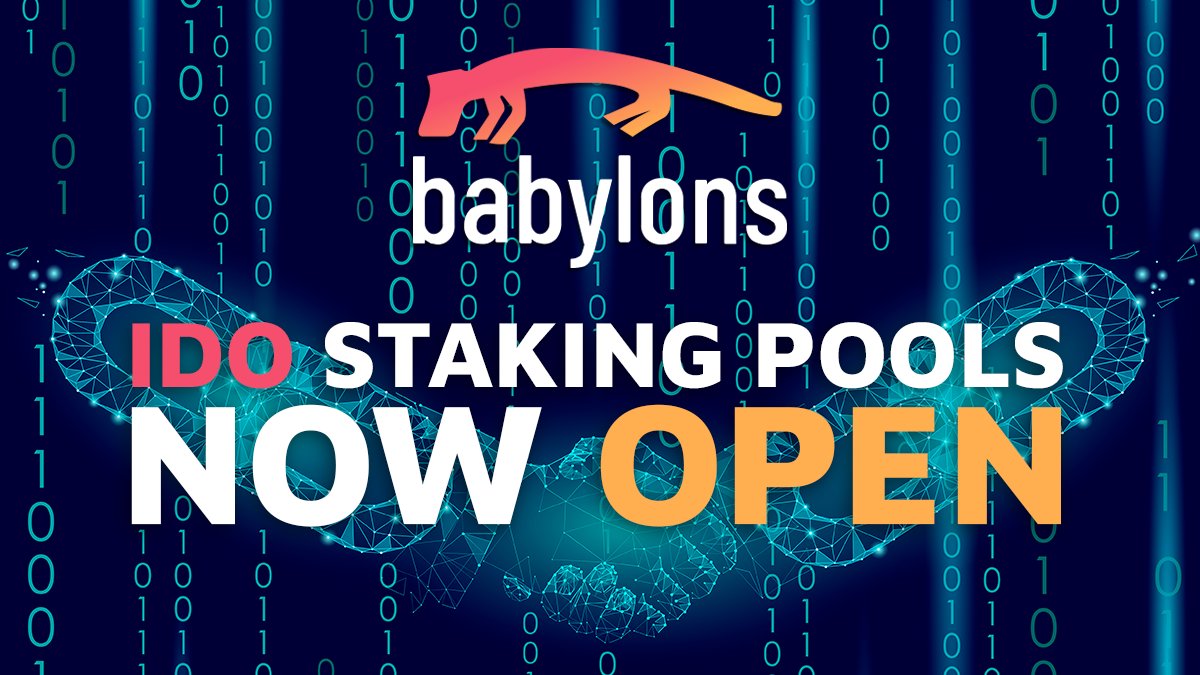BabylonsNFT's tweet photo. 📡 Babylons #IDO Participation #Staking Pool is Now Open!

💎 Stake $BABI for Early-Access 🚀

🤩 4 IDO Events Already Secured for BABI STAKERS ONLY!

🦾 Read about new Babylons IDO participation requirements here:

https://t.co/UaZuNKsTOp

👁️ More info at https://t.co/018xIFWKRk https://t.co/GZwFMRqlsa