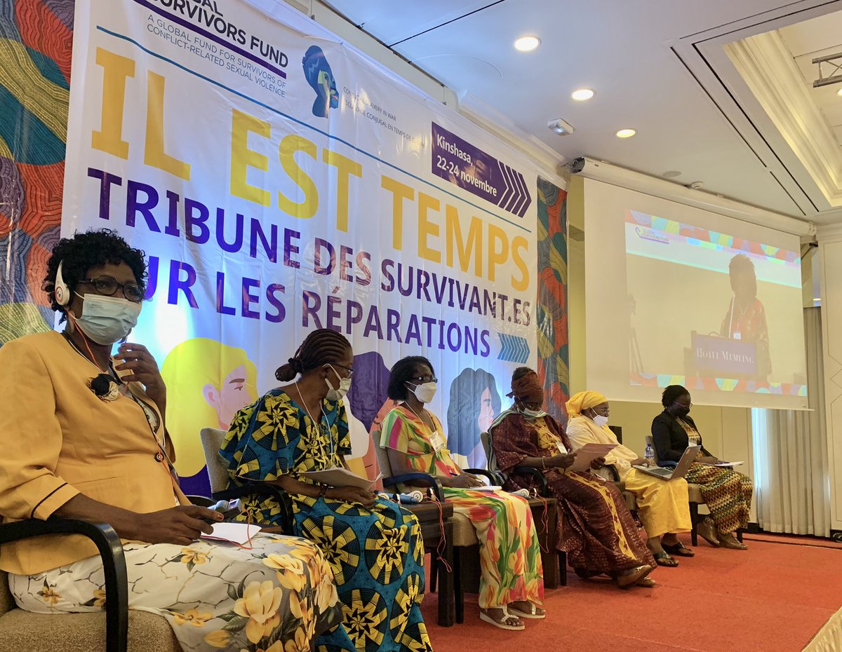 The #conflict-related #sexualviolence survivors' forum was launched on November 22, 2021 with support from Canada. 🇨🇦 is undeniably committed to justice and peace in the DRC. @FondationPanzi @Sofepadi @VlfCongo #SGBV