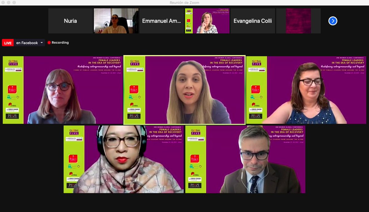 SmartlyLive's tweet photo. 2nd WOMEN GLOBAL CONFERENCE - Female Leaders in the Era of Recovery
@AnaliaPastran "Global Five Network start as dream from 5 women from different regions, with different languages and backgrounds"
#GlobalFIVE #FemaleLeaders #GFWomenGlobalConference2021 https://t.co/GXHyvaxQmD