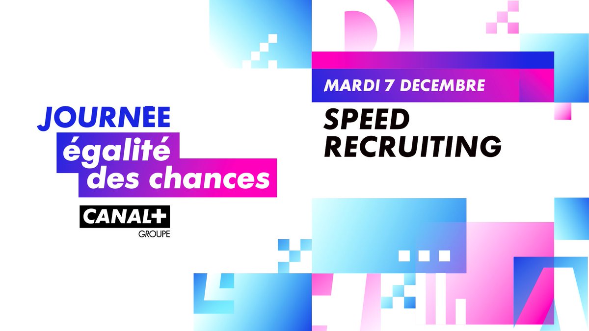 Ecole_Numerique's tweet photo. 🔍 Vous recherchez un contrat dans la #Tech pour janvier 2022 ?
📅 Le 7 décembre, @canalplusgroupe organise un #SpeedRecruiting à distance.
De nombreuses opportunités à pourvoir sur différentes filières : Tech/IT, Marketing, RP & Communication.
➕ d'infos https://t.co/QXiRfyBXrg https://t.co/o2AKykfP5e