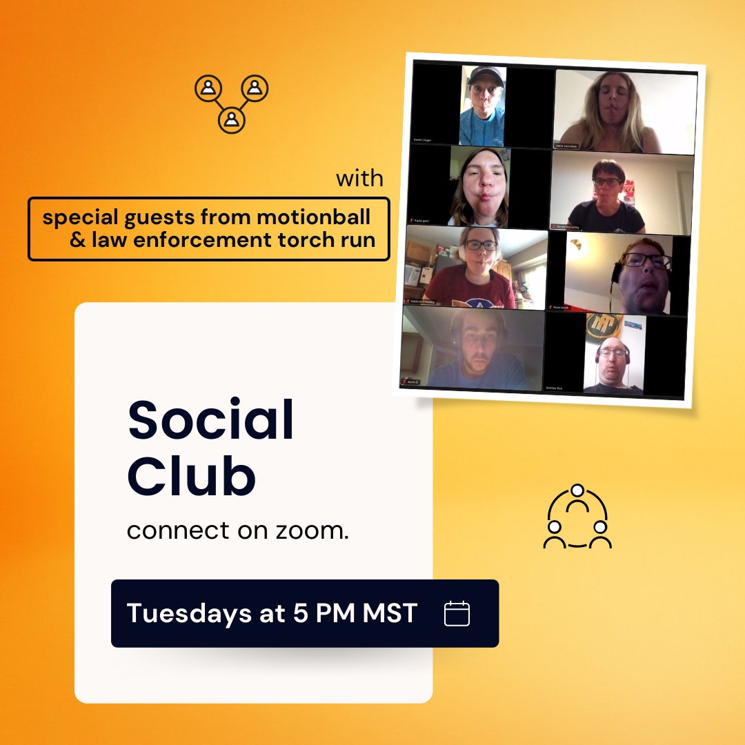Tonight marks our last Social Club of the year and this is one you won't want to miss. See you at 5 p.m. MT!

We invite athletes to join Celeste and our special guest friends from <a href="/motionballYEG/">motionball Edmonton</a>, <a href="/motionballyyc/">motionball Calgary</a>, and <a href="/AlbertaLETR/">AB LETR</a>!

Register here: bit.ly/3AL3xIw