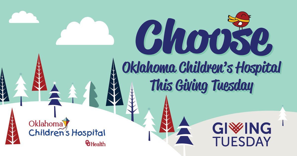 Okla_Childrens's tweet photo. #GivingTuesday is coming up Nov. 30. Make your gift directly to Oklahoma Children's Hospital this year! We're working to raise $8,000 to help hundreds of Oklahoma children experience enhanced, individualized physical therapy. Make your donation online at: https://t.co/HY4A5Y9dQ4 https://t.co/stVVsgwrng