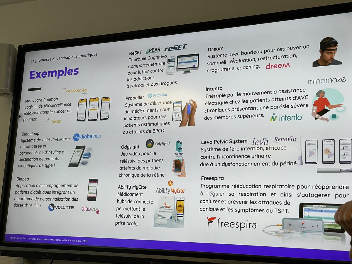 LionelREICHARDT's tweet photo. Un panoramas toutes les thérapies digitales dans la thèse de @sandrine_nadal #top #mbadmbhealth https://t.co/WyKuRTZtXW