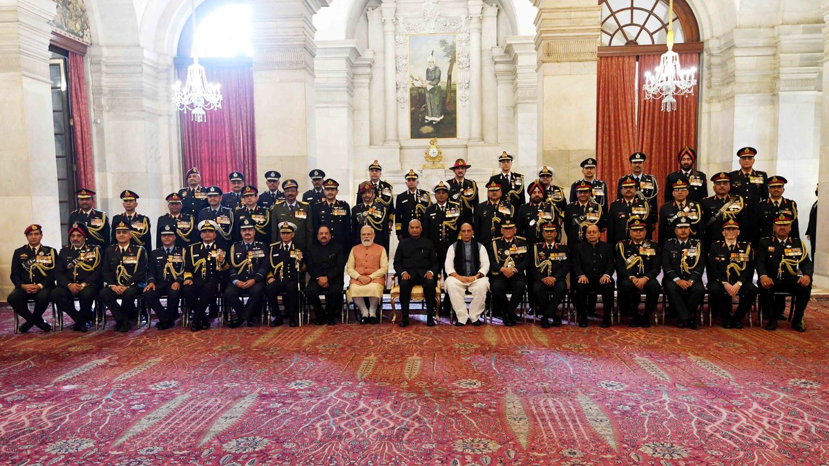 Attended Defence Investiture Ceremonies today. I urge our fellow citizens to read more about those who have been conferred the Gallantry Awards. Their heroism will inspire you all. These are outstanding individuals who have put duty before everything else. India is proud of them.