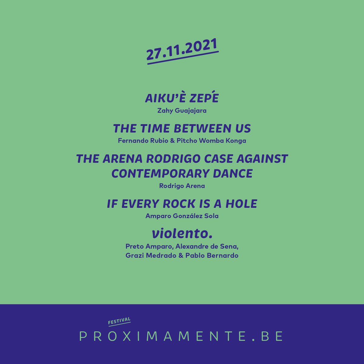 For the last time, #pitchowombakonga welcomes you  in his tiny house. Make sure to pay him a visit! Or enoy one of the other shows and lectures of the #proximamentefestival 
#laculturaessegura