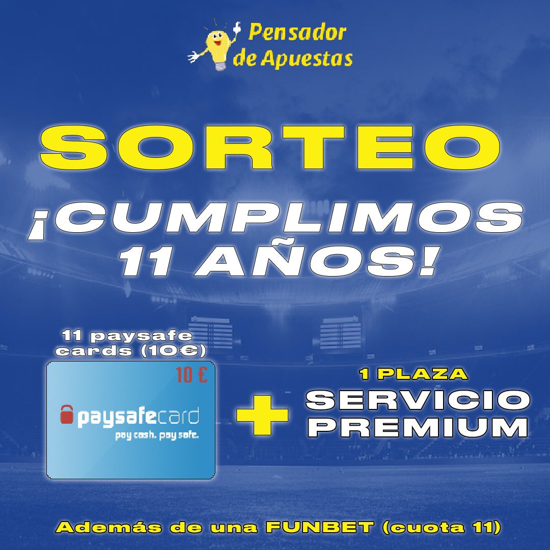 PensApuestas's tweet photo. ¡Toca celebrar nuestro 1️⃣1️⃣ aniversario!

Hoy es un día especial y por eso tenemos varias sorpresas preparadas.🎁

¡Os explicamos todo con más detalle en nuestro canal de Telegram!🎉

⬇️⬇️⬇️⬇️⬇️

https://t.co/WchiBIPxDE https://t.co/QUdR2qN5CG