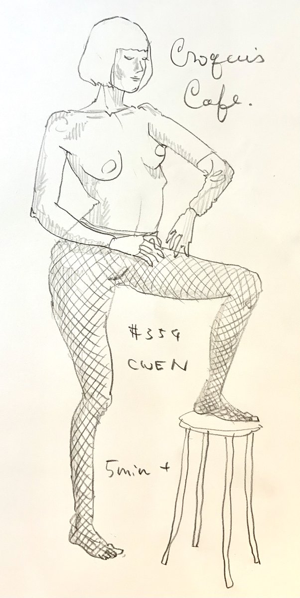 #croquiscafe 
354 Cwen 
クエン、きみは何故全身タイツで出てきたんだい(1min.)きみは何故無駄にデカい扇を持っていたんだい(2min.)きみは何故手袋片方だけで網タイツなんだい(5min.)絶望。
網タイツは後で描きました。kakanakyayokatta 