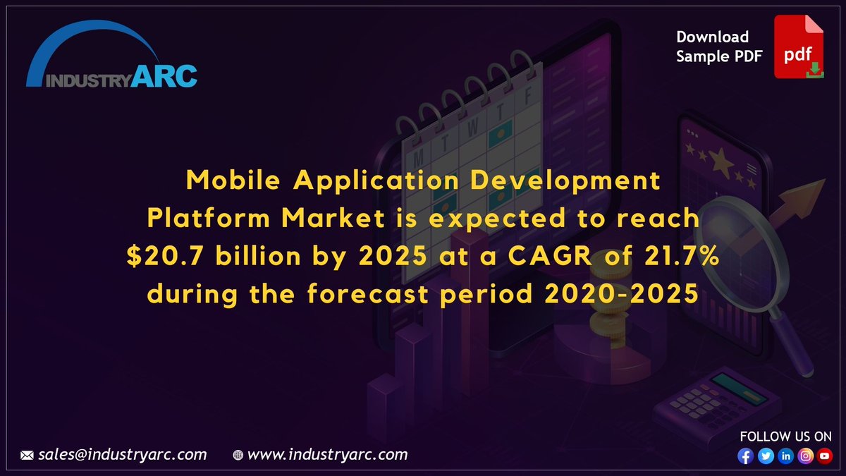 IndustryARC's tweet image. #MobileApplication Development Platform Market is expected to reach $20.7 billion by 2025 at a CAGR of 21.7% during 2020-2025. bit.ly/3oR2ked

Keyplayers: #AdobeSystems #Kony #SAP #Appcelerator #Apple #Intellectsoft #Oracle #RedHat #Sourcebits #Telerik

#marketresearch